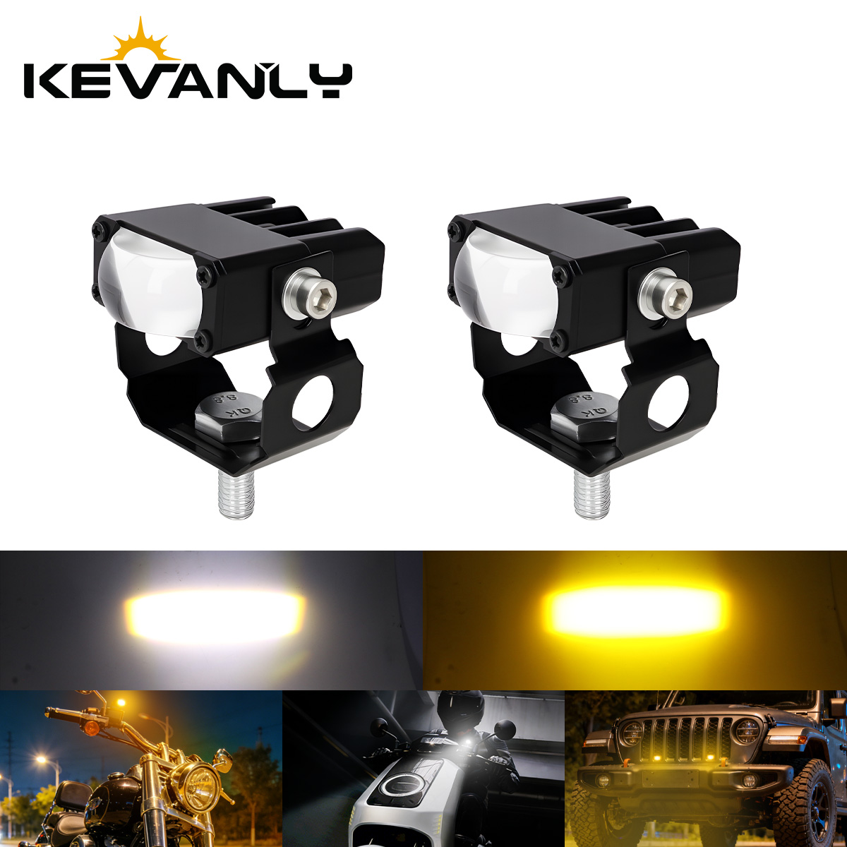 Industrial Laser Beam - 1/2PCS 1LENS 레이저 프론트 그릴 LED