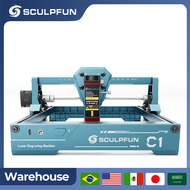 Fiber Laser Cutting Machine - 스컬펀 3W C1 미니 레이저 조각기