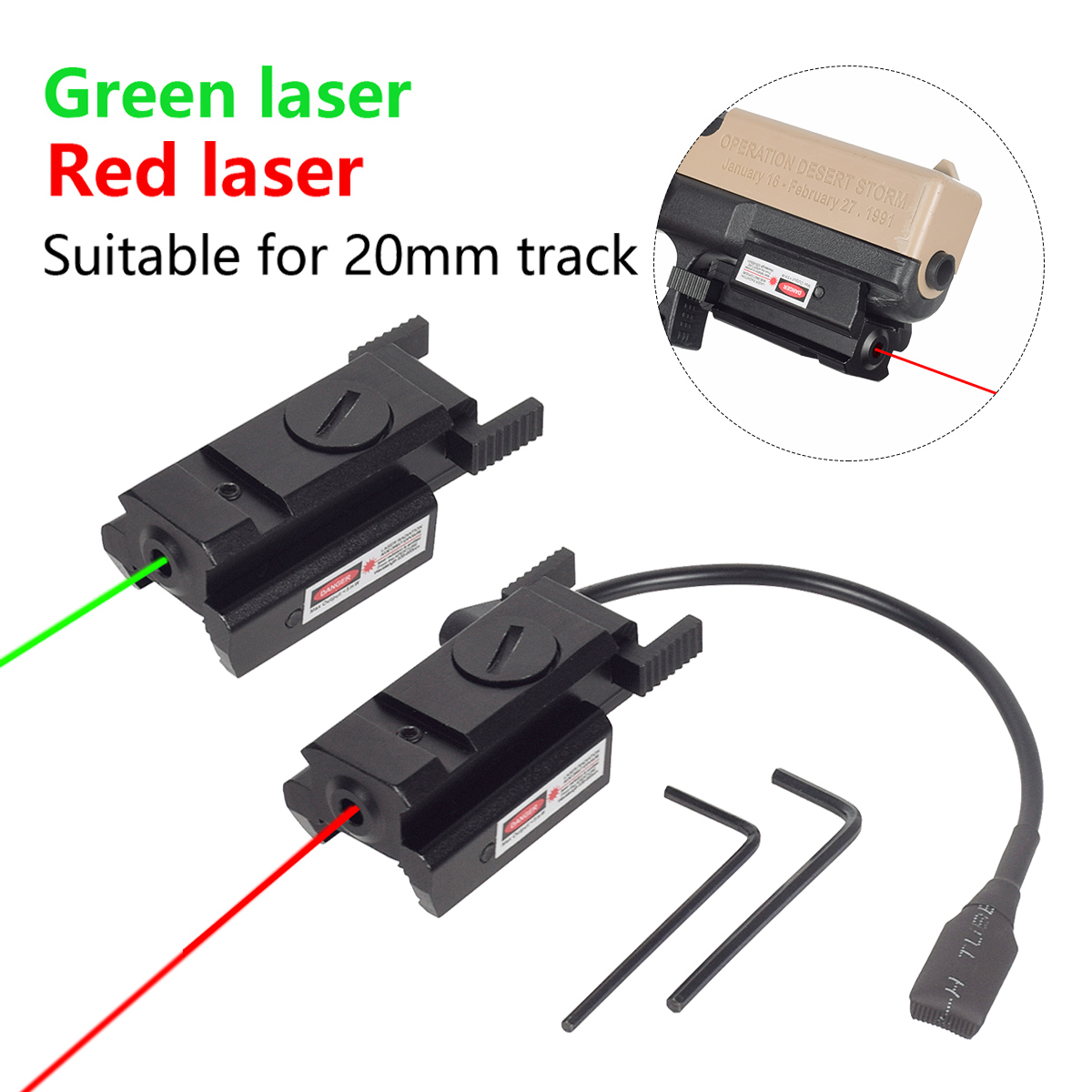 Industrial Laser Pointer - G17 G19 G22 용 Airsoft 11mm
