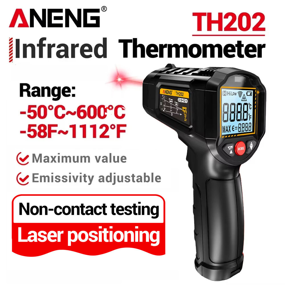 Industrial Laser Blaster - ANENG 적외선 온도계 비접촉식 -50~600 ℃
