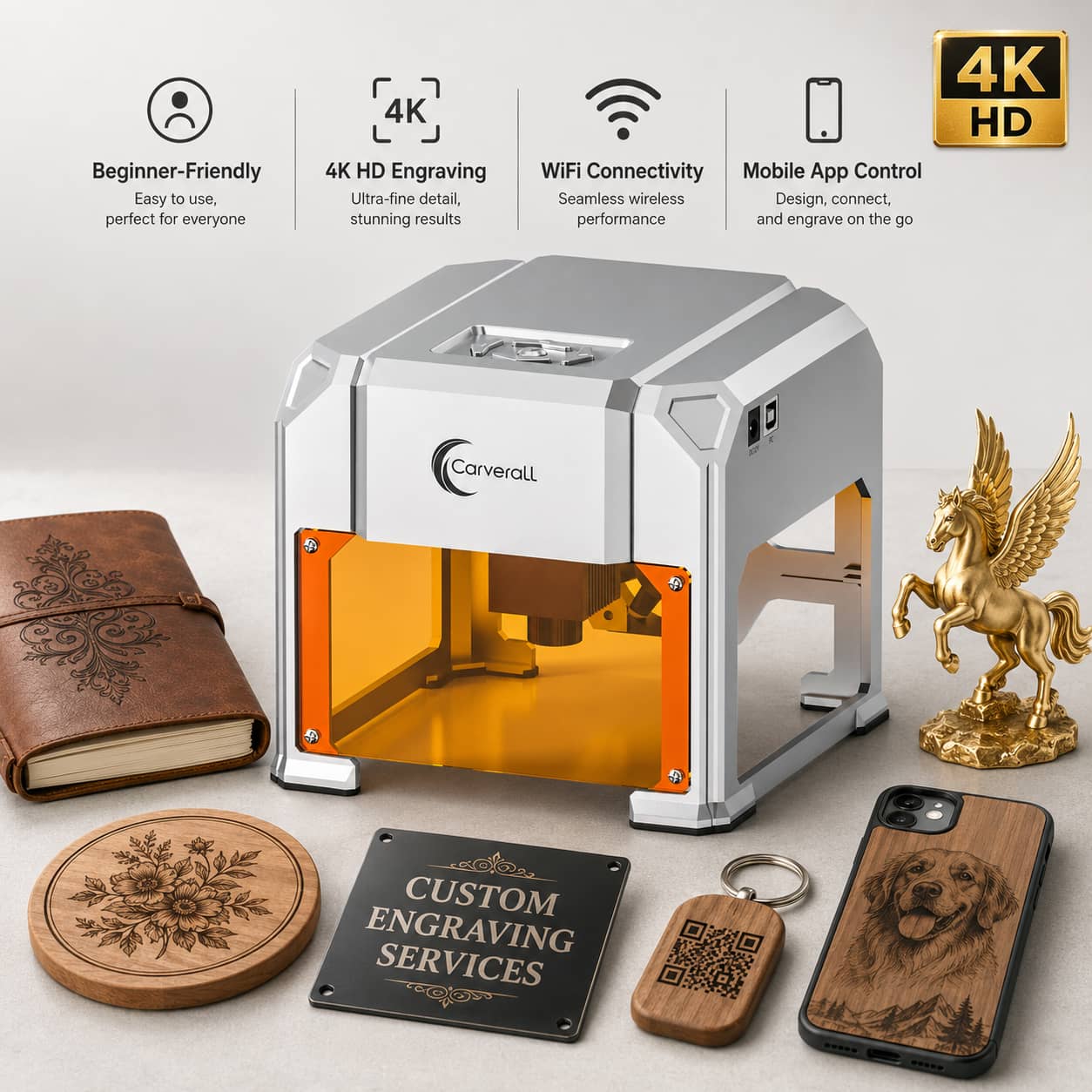 Fiber Laser Cutting Machine - 카버럴 레이저 조각기, K4 3W, A1
