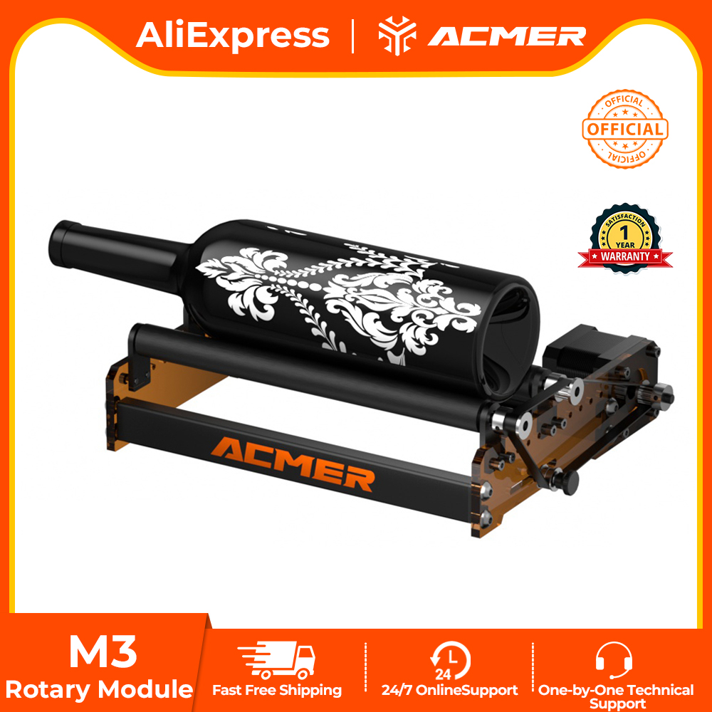 Fiber Laser Cutting Machine - ACMER M3 레이저 로터리 롤러 360