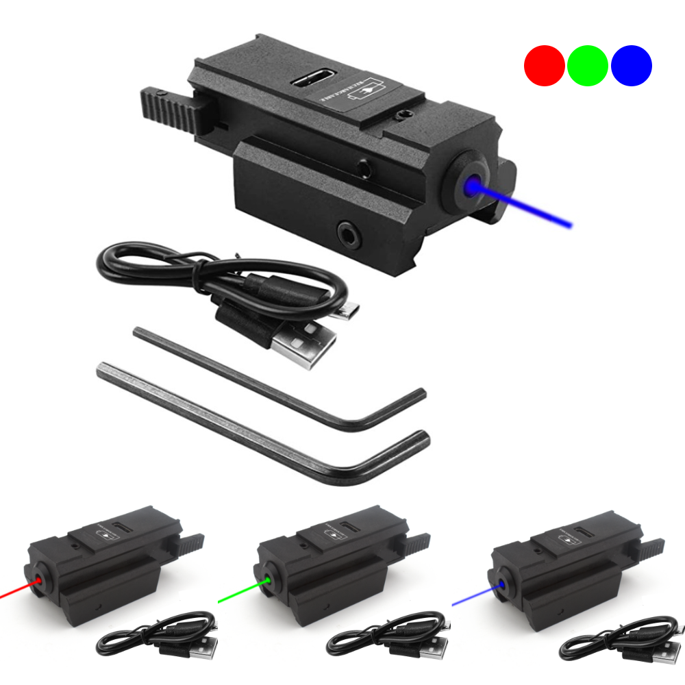 Industrial Laser Pointer - USB 충전 기능이 있는 파란색 녹색