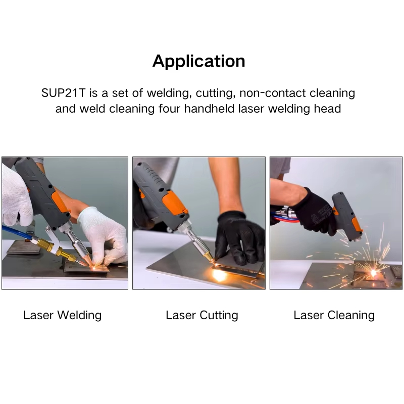 SUP21T 3-in-1 휴대용 광섬유 레이저 기계 예 - Industrial Laser Applications 리뷰 및 가격
