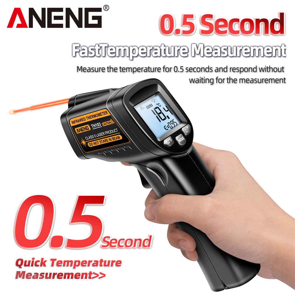 적외선 레이저 온도계 산업용 온도 총 ANENG TH1 - Industrial Laser Thermometer Gun 리뷰 및 가격