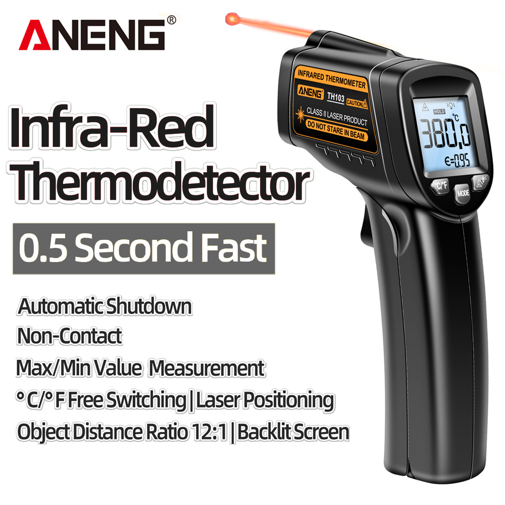적외선 레이저 온도계 산업용 온도 총 ANENG TH1 - Industrial Laser Thermometer Gun 리뷰 및 가격