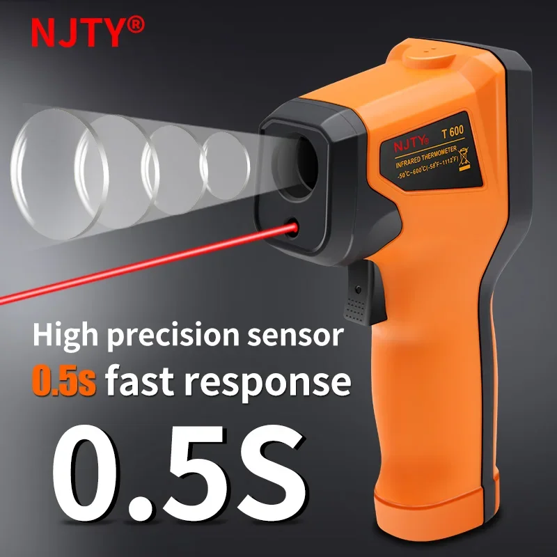 T400 T600 디지털 적외선 온도계 -50~600  - Industrial Laser Thermometer Gun 리뷰 및 가격