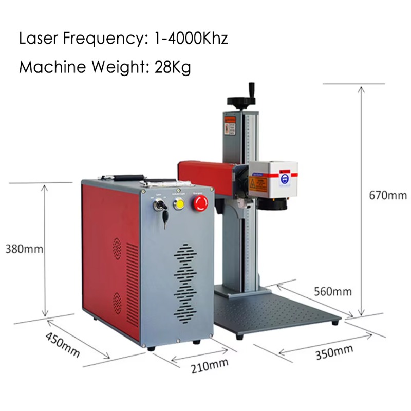 미니 스플릿 휴대용 고출력 광섬유 레이저 마커 산업용  - Industrial Laser Engraver For Metal 리뷰 및 가격
