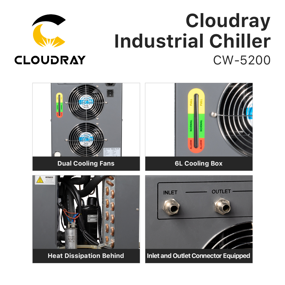 Cloudray 산업용 에어 워터 냉각기, CO2 레이 - Industrial Laser Table 리뷰 및 가격