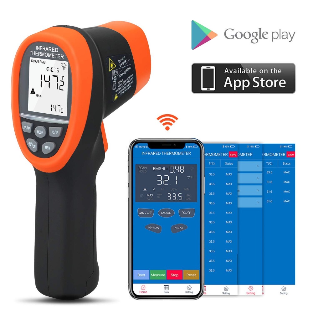 BTMETER 디지털 고온계 비접촉 IR 온도계 -58 - Industrial Laser Thermometer Gun 리뷰 및 가격