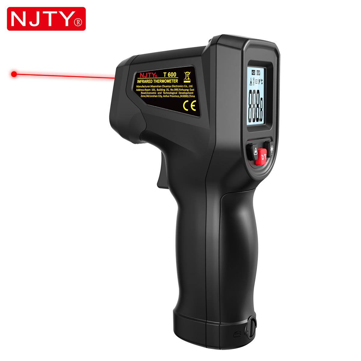 NJTY T600 적외선 온도계 건 비접촉식 -58 ° - Industrial Laser Thermometer Gun 리뷰 및 가격