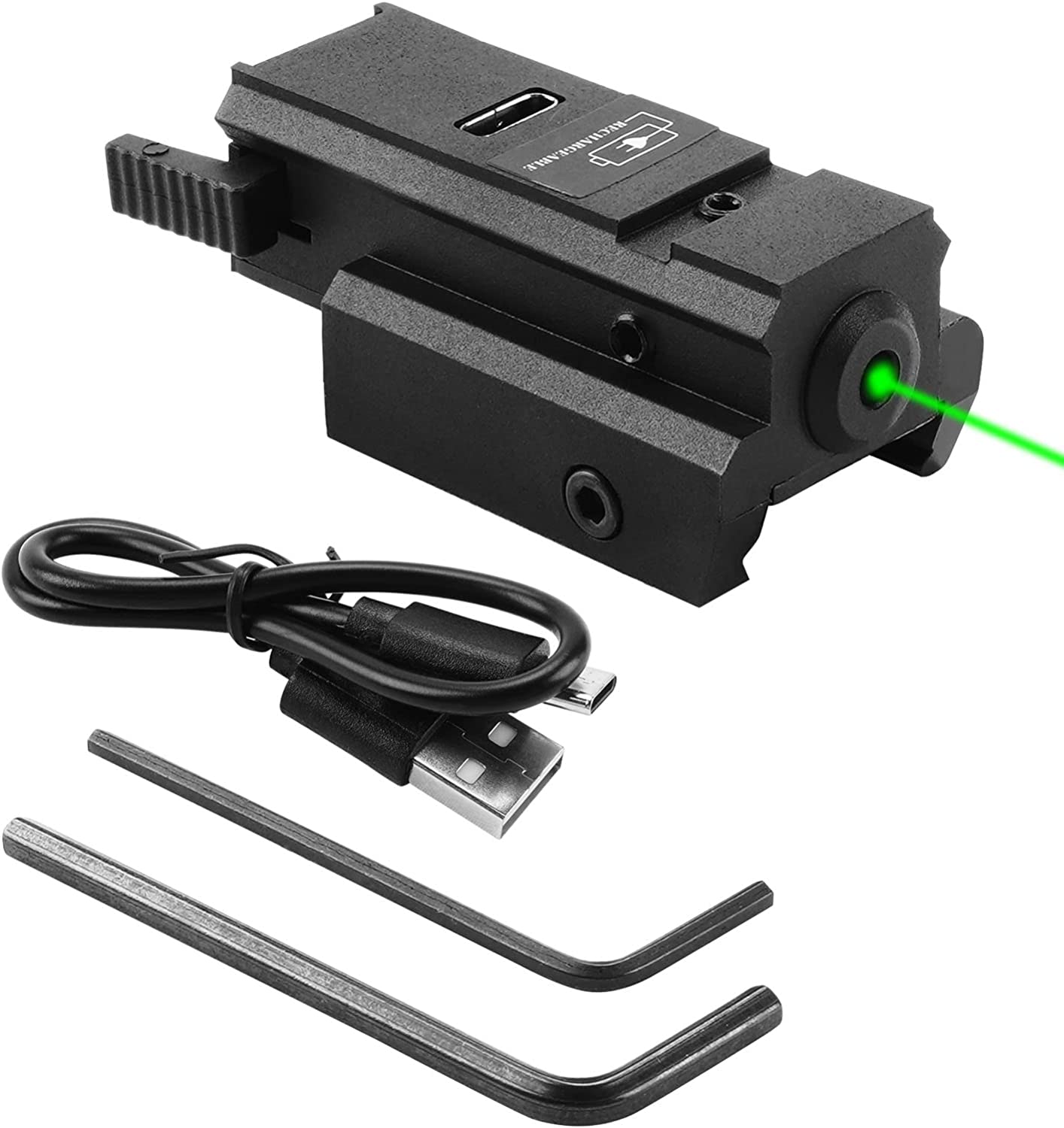 11mm 20mm 레일 글록 충전식 레이저용 USB 충 - Industrial Laser Pointer 리뷰 및 가격