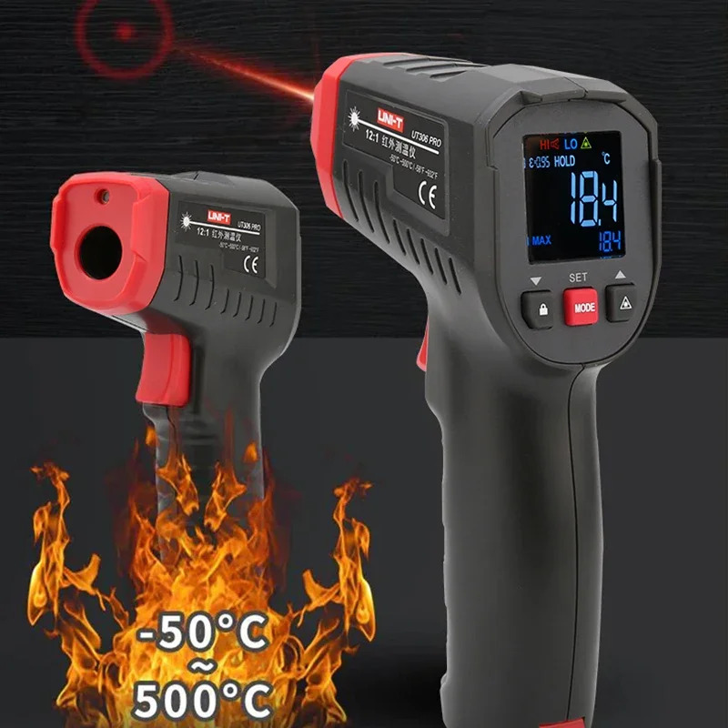 UNI-T 디지털 온도계 비접촉 산업용 적외선 레이저  - Industrial Laser Thermometer Gun 리뷰 및 가격